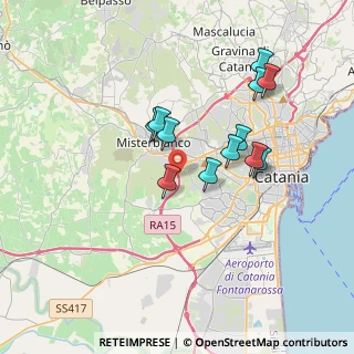 Mappa A18 Messina - Catania, 95045 Catania CT, Italia (3.5525)