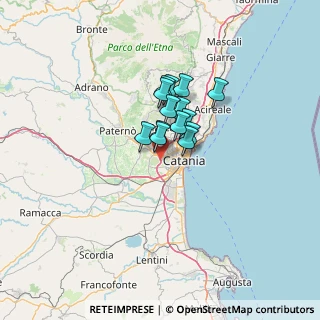 Mappa A18 Messina - Catania, 95045 Catania CT, Italia (8.52929)