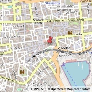 Mappa Via Beato Cardinale Giuseppe Benedetto Dusmet, 35, 95121 Catania, Catania (Sicilia)