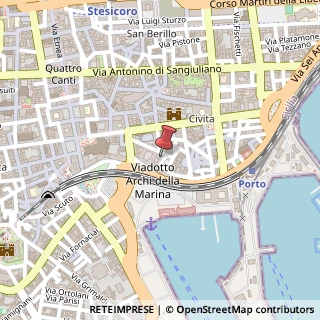 Mappa Piazza Duca di Genova, 27, 95131 Catania, Catania (Sicilia)