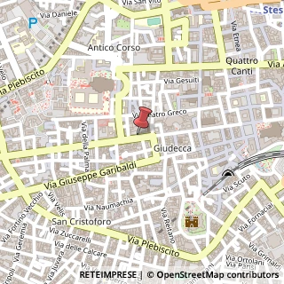 Mappa Via Vittorio Emanuele II, 322, 95124 Catania, Catania (Sicilia)