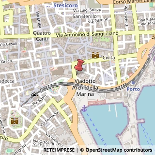 Mappa Via Porticello, 5, 95131 Catania, Catania (Sicilia)