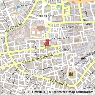 Mappa Via Santissima Trinità, 4, 95124 Acireale, Catania (Sicilia)