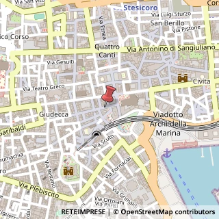 Mappa Via Giuseppe Garibaldi, 7, 95121 Aci Sant'Antonio, Catania (Sicilia)