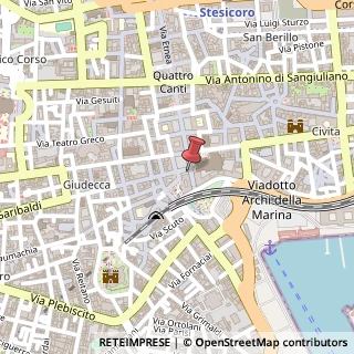 Mappa Piazza del Duomo, 1, 95100 Catania, Catania (Sicilia)