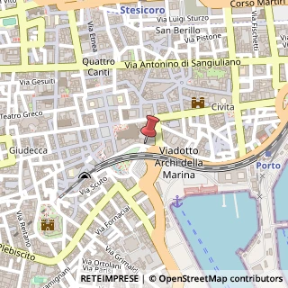 Mappa Via Beato Cardinale G. B. Dusmet,  45, 95131 Catania, Catania (Sicilia)