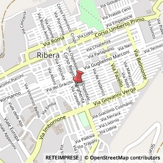 Mappa Corso margherita 143, 92016 Ribera, Agrigento (Sicilia)