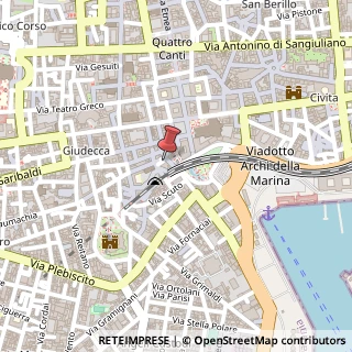 Mappa Piazza dell' Indirizzo, 10/14, 95121 Catania, Catania (Sicilia)