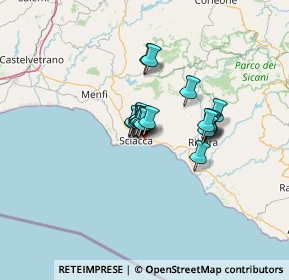 Mappa Via Fondo Bentivegna, 92019 Sciacca AG, Italia (8.548)