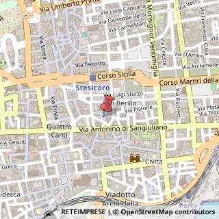 Mappa Via Martinez, 5, 95131 Catania CT, Italia, 95131 Catania, Catania (Sicilia)
