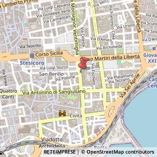 Mappa Via Monsignor Ventimiglia, 72, 95131 Misterbianco, Catania (Sicilia)