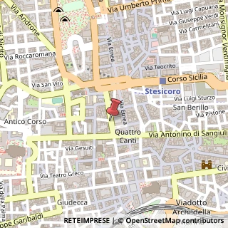 Mappa Via Alessandro Manzoni,  64, 95124 Catania, Catania (Sicilia)