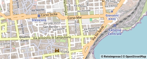 Mappa Katania