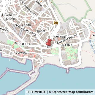 Mappa Vicolo San Lorenzo, 13, 92019 Sciacca, Agrigento (Sicilia)