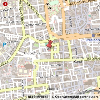 Mappa Piazza della Enciclopedia Italiana, 50, 95124 Catania, Catania (Sicilia)