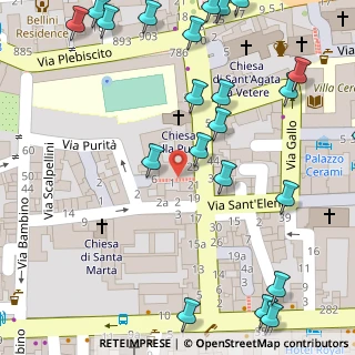 Mappa Via Monte Vergine, 95124 Catania CT, Italia (0.11125)