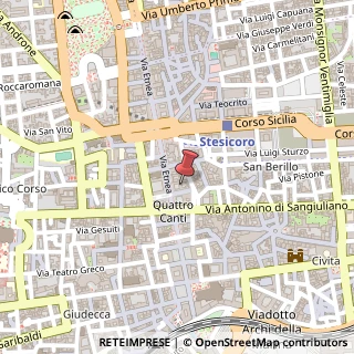 Mappa Via Carcaci, 11, 95131 Misterbianco, Catania (Sicilia)