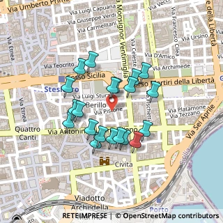 Mappa Via Pistone, 95131 Catania CT, Italia (0.203)