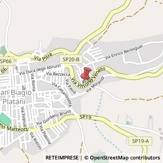 Mappa Via Vittorio Veneto, 71, 92020 San Biagio Platani, Agrigento (Sicilia)