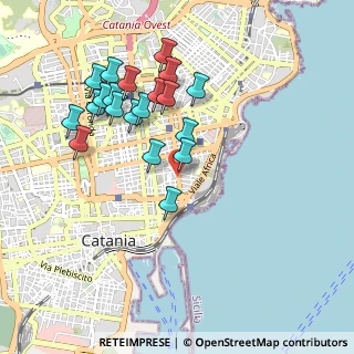 Mappa Via Alfonzetti, 95131 Catania CT, Italia (1.053)