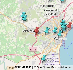 Mappa Via del Commercio, 35013 Misterbianco CT, Italia (5.94688)