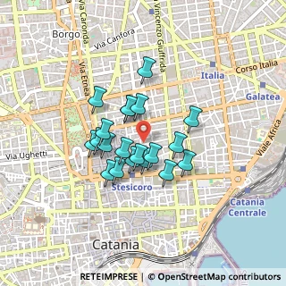 Mappa Via Guglielmo Oberdan, 95131 Catania CT, Italia (0.356)