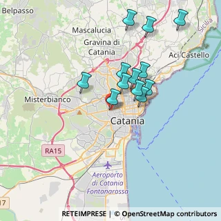 Mappa Via Salvo D'Acquisto, 95124 Catania CT, Italia (3.66833)