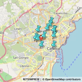 Mappa Via Lucchese Palli, 95124 Catania CT, Italia (1.25)