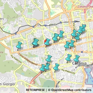 Mappa GPS 37.5104550, 95123 Catania CT, Italia (1.1255)