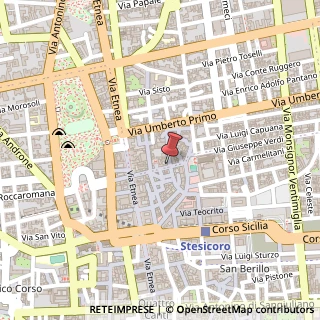 Mappa Via Pacini, 77, 95131 Catania, Catania (Sicilia)