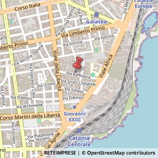 Mappa Via Raffineria, 42, 95129 Catania, Catania (Sicilia)