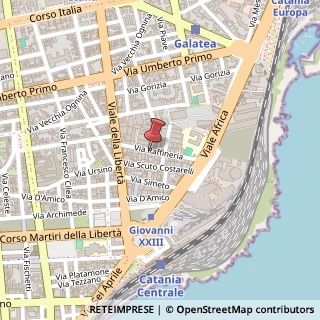 Mappa Via Raffineria, 47, 95129 Catania, Catania (Sicilia)