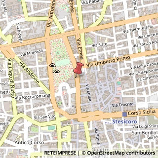 Mappa Via Sant'Euplio, 24, 95124 Catania, Catania (Sicilia)
