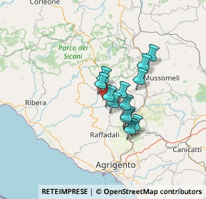 Mappa Via Cesare Battisti, 92020 San Biagio Platani AG, Italia (10.05)