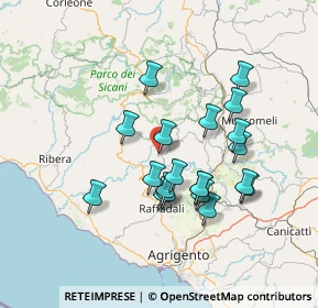 Mappa Via Cesare Battisti, 92020 San Biagio Platani AG, Italia (14.171)