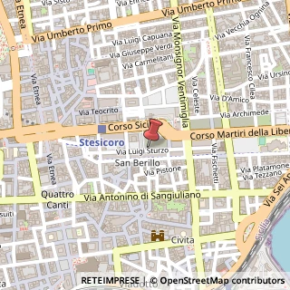 Mappa Via Luigi Sturzo,  78, 95131 Catania, Catania (Sicilia)