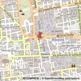 Mappa Via Alessandro Manzoni, 5, 95124 Catania, Catania (Sicilia)
