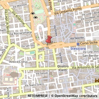 Mappa Via Cappuccini, 5, 95124 Catania, Catania (Sicilia)