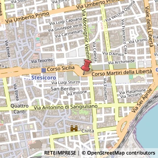 Mappa Piazza della Repubblica, 32, 95131 Catania, Catania (Sicilia)