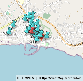 Mappa Via Porta S. Pietro, 92019 Sciacca AG, Italia (0.75)