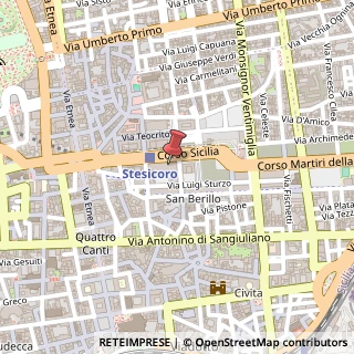 Mappa Via Luigi Rizzo, 29, 95100 Catania, Catania (Sicilia)