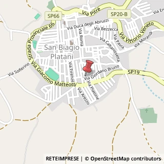 Mappa Via Enrico Toti, 35, 92020 San Biagio Platani, Agrigento (Sicilia)