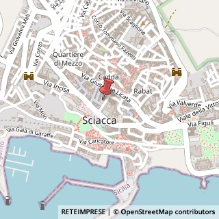 Mappa Via Roma, 28, 92019 Sciacca, Agrigento (Sicilia)