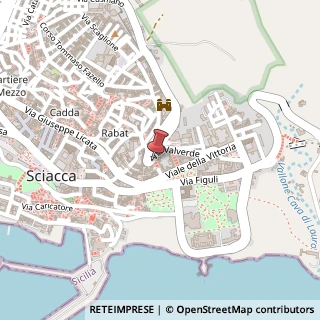 Mappa Via Valverde, 9/e, 92019 Sciacca, Agrigento (Sicilia)