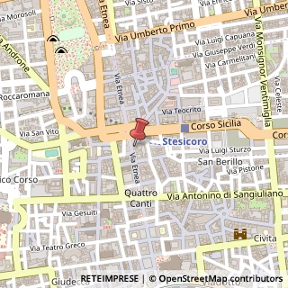 Mappa Via Etnea, 152, 95131 Catania, Catania (Sicilia)