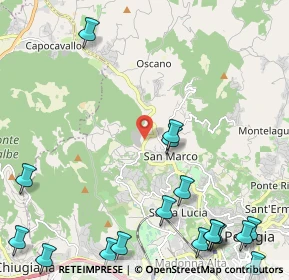 Mappa Strada S. Marco - Cenerente, 06131 Perugia PG (3.38059)