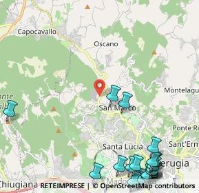 Mappa Strada S. Marco - Cenerente, 06131 Perugia PG (3.528)