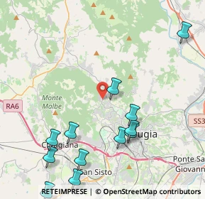 Mappa Strada S. Marco - Cenerente, 06131 Perugia PG (5.28667)