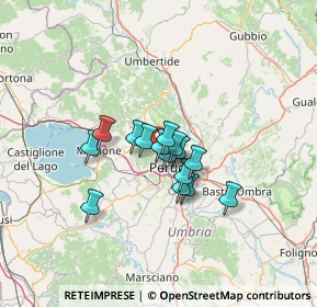 Mappa Strada S. Marco - Cenerente, 06131 Perugia PG (8.68467)