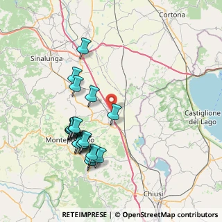 Mappa A1 - Autostrada del Sole, 53045 Montepulciano SI, Italia (8.0905)